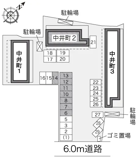 ★手数料０円★岸和田市中井町　月極駐車場（LP）